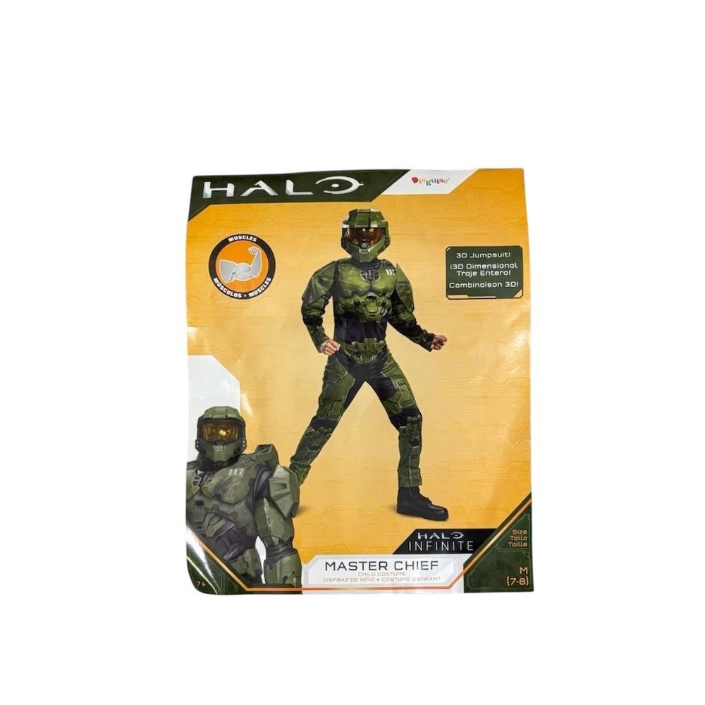 Halo Infinite Master Chief Child Costume Size M (7–8) Official Disguise Licensed